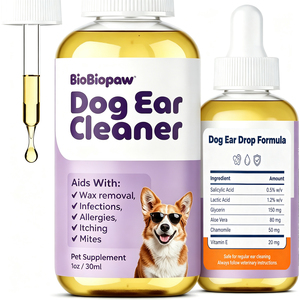 <span class=keywords><strong>Gotas</strong></span> Naturales a Base de Hierbas para Oídos de Perro en Oferta, con Aloe Vera, Manzanilla y Complejo de Vitamina E, Alivian la Irritación del Oído, Suavizan la Descarga Crosta en el Oído - Product Image 1