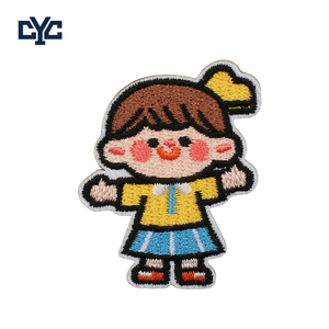 Appliques brodées colorées et adorables pour enfants, motif visage de garçon ou de fille, patch brodé pour enfants - Product Image 4