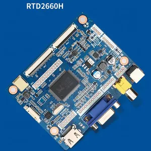 RTD2660H 1920x1200 (최대) 1920x1080 HDM-LVDS /TTL 컨트롤러 보드 AV/ VGA/HDM/DC-IN