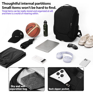 कस्टम लोगो पुरुषों के आकस्मिक खेल बैकपैक वाटरप्रूफ जूते के लिए आउटडोर खेल टेनिस बैडमिंटन रैकेट बैग महिलाओं - Product Image 4