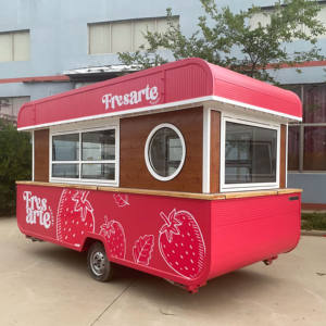 Carrito de Comida Comercial para Freír, Camioneta de Café, Catering, Carrito de Comida Móvil con Cocina, Remolque Cerrado de 7x16, Camión de Comida para Helados - Product Image 1