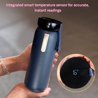 Set de regalo empresarial tecnológico, vaso térmico inteligente, bolígrafo magnético, cuaderno A6 de tacto suave. Personalización del logotipo disponible