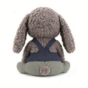 Peluche de perro personalizado, peluche de caniche, peluche de perro con orejas caídas, peluche de cachorro, peluche de perro gris - Product Image 3