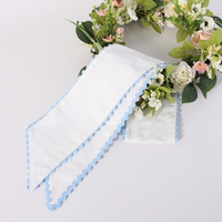 Rubans Blancs Brodés de Qualité pour Décoration de Noël, Pâques, Mariages, Intérieur et Extérieur – Supports Vides pour Couronnes et Guirlandes