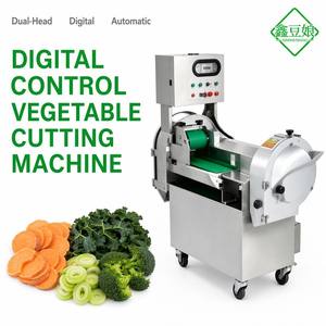Máquina Cortadora <span class=keywords><strong>de</strong></span> Vegetales con Control Digital, 1500W, Acero Inoxidable, Doble Cabezal, para Procesamiento <span class=keywords><strong>de</strong></span> Alimentos Frescos, Uso Diario en Plantas - Product Image 1