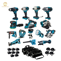 Perceuse à percussion multifonction sans fil sans balais de qualité commerciale, ensemble d'outils électriques 7 batteries avec mandrin de 125 mm, support OEM