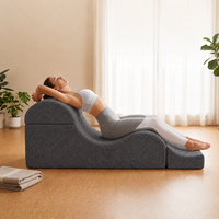 Fauteuil de yoga pliable portable en mousse souple pour la méditation au sol, les étirements, les exercices de fitness et la relaxation à domicile