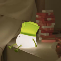 Veilleuse LED créative en silicone souple en forme d'oignon pour chambre d'enfant, rechargeable par USB – Cadeau créatif pour un sommeil réparateur