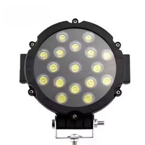 Accessoires de voiture 12V, 51W LED, 6000 lumens, rechargeable, projecteur de travail à faisceau large de 7 pouces pour camion, moto, SUV, VTT - Product Image 3