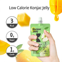 Gelée de konjac fruitée saine à la saveur de mangue dans une délicieuse pochette à presser à boire Sac d'emballage pour collation nutritive