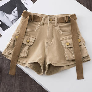 Ropa de trabajo de verano, pantalones cortos de mezclilla para mujer, versiones coreanas, pantalones cortos de baile de cintura alta adelgazantes, tendencia de moda corta y adelgazante - Product Image 6