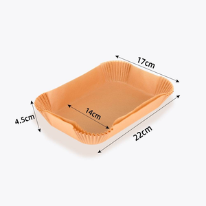 100 Uds revestimientos de pergamino desechables de grado alimenticio revestimiento de papel para hornear de doble cara para <span class=keywords><strong>Ninja</strong></span> DZ201 Foodi freidora de aire <span class=keywords><strong>dual</strong></span> para azúcar - Product Image 2