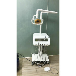 Carrello Mobile Mobile dell'unità della turbina dell'attrezzatura della clinica dentaria portatile con il compressore - Product Image 4