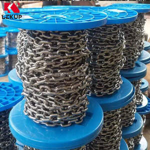 Cadena de eslabones de seguridad, eslabones de cadena de Metal DIN764, cadena <span class=keywords><strong>Likn</strong></span> soldada de acero inoxidable para acampar al aire libre, remolque colgante - Product Image 6