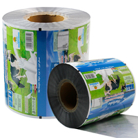 Machine d'emballage automatique, film d'emballage alimentaire, rouleau de film plastique laminé sur mesure pour en-cas/grains/poudre