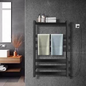 Toallero Calefactor de 6 Barras en Negro o Blanco, Montaje en Pared, Aleación de Aluminio con Recubrimiento en Polvo, Impermeable - Product Image 3