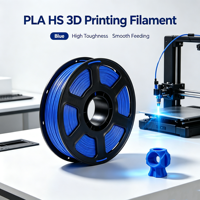 Filamen PLA HS Cetak Cepat Kecepatan Tinggi 1.75mm Aliran Cepat Bahan Suplai Spool Printer 3D Profesional Filamen Printer 3D