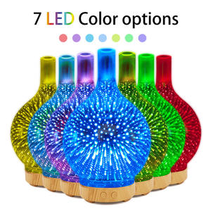 3D Glass Aroma Diffuser 0.5L USB Led <b>Light</b> Humidifier <b>For</b> Home Office Gift - Product Image 1