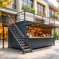 DreamMaker Portable Cafe Bar Shop Container Maisons préfabriquées détachables Flatpack 40Ft Maison préfabriquée Magasin modulaire Restaurant