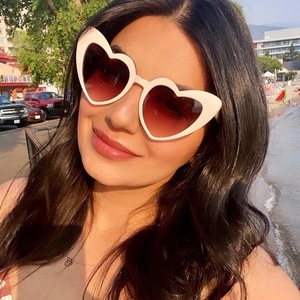 Gafas <span class=keywords><strong>de</strong></span> Sol con Forma <span class=keywords><strong>de</strong></span> Corazón para Mujer, Nuevas, Transfronterizas, <span class=keywords><strong>de</strong></span> Moda, para Europa y <span class=keywords><strong>Estados</strong></span> <span class=keywords><strong>Unidos</strong></span>, PC/Metal/Plástico, UV385 - Product Image 2