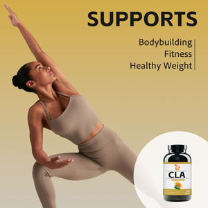Cápsulas blandas de CLA OEM ODM con 1300 mg de CLA, sin OMG, gelatina halal, apoya el rendimiento en el ejercicio y el culturismo con ingredientes limpios. - Product Image 5