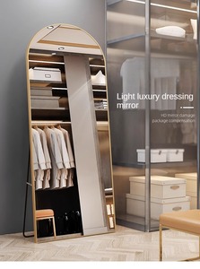 Gran oferta de fábrica, decoración de pared de arco grande, marco de Metal, sala de montaje montada en la pared estable, pasillo, espejo largo de cuerpo completo - Product Image 4