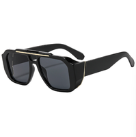 Lunettes de soleil rétro à double barre Bettega, mode européenne et américaine, pour la rue, pour hommes et femmes, protection UV