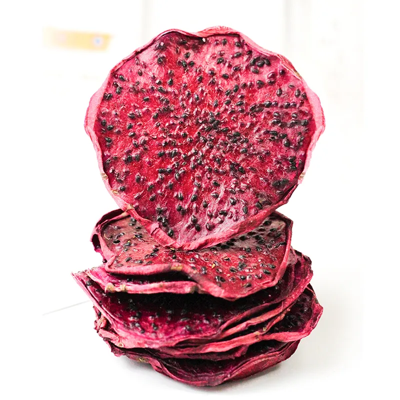 Chinese dehydrated Pitahaya slice fruits dried Red Dragon Fruit slices tea