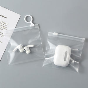 高品質カスタム透明フロスト加工プラスチック製スライダー付きジッパーロックビキニバッグ（ロゴ入りプラスチック製ジッパー付き衣類バッグ） - Product Image 6