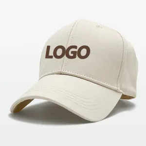 Gorras de béisbol lisas de alta calidad Sombreros con logotipo bordado personalizado