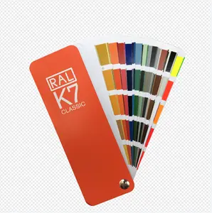Internationale Standaard Ral K7 Pagina Chip Card Brochure Kleur Kaart Kleur Grafiek