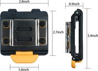 MELOTOUGH, Porte-mètre ruban, Clip de ceinture pour outils, Porte-mètre, Étui pour perceuse, Clip de ceinture pour mètre ruban
