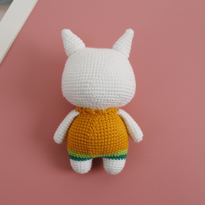 Giocattolo di Peluche <span class=keywords><strong>Gatto</strong></span> Creativo Fatto a Mano all'Uncinetto, <span class=keywords><strong>Gatto</strong></span> Alieno dal Pianeta Meow, Amigurumi a Tema per Regalo agli Amanti dei Gatti, <span class=keywords><strong>Anime</strong></span> - Product Image 2