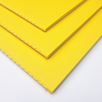 Ensemble de cahiers A5 à couverture souple, lignés, reliure cousue, jaunes, pour étudiants