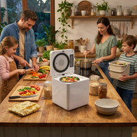 Broyeur de déchets alimentaires intelligent en acier inoxydable avec technologie Multigrind 0,5 CV, automatique pour intérieur