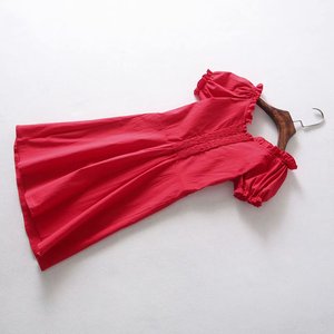 Casual Brevi Donne di Estate del Puntino di Polka Dell'increspatura Del Manicotto di Soffio Wrap Dress <span class=keywords><strong>ABBIGLIAMENTO</strong></span> DONNA - Product Image 5