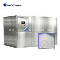 Machine à glaçons en acier inoxydable refroidie à l'eau BAOCHARM 5 tonnes avec purificateur et système automatique intégrés