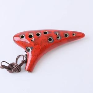 โอคาริน่าเซรามิกทรงสามเหลี่ยม 12 รู รุ่นอัลโต ซี สำหรับนักเรียน - Product Image 3