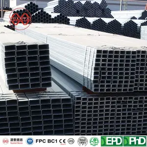 ASTM A53 A500 G.A G.B G.C.BS1387 Tianjin Square Tube Galvanized Square Rectangular Steel Pipe And Tube Manufacturer