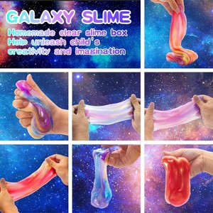 JITENG Slime de Cristal Efecto Cielo Estrellado, Tarro Pequeño Colorido, Slime de Colores Mezclados, Pegamento Espumoso, Fabricante de Slime, Bolsas de Regalo al por Mayor - Product Image 6