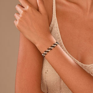 Pulsera <span class=keywords><strong>de</strong></span> Perlas <span class=keywords><strong>de</strong></span> Cristal <span class=keywords><strong>de</strong></span> Circonio Natural Estilo <span class=keywords><strong>Swarovski</strong></span> con Cuentas <span class=keywords><strong>de</strong></span> Oro <span class=keywords><strong>de</strong></span> 14K Sólido <span class=keywords><strong>de</strong></span> Alta Costura para <span class=keywords><strong>Mujer</strong></span>, Nueva Colección 2025, Fácil <span class=keywords><strong>de</strong></span> Ajustar, Lista para Regalar - Product Image 5