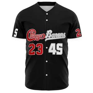 Hot Selling Wholesale Stitched Baseball Jersey Chicago 45 Black 23 Top Embroidered Sports Jersey Men Unisex Baseball Jersey