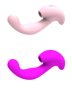 Stimulateur clitoridien vibrant et suceur 2 en 1 en silicone, jouet pour adultes pour femmes - Product Image 1