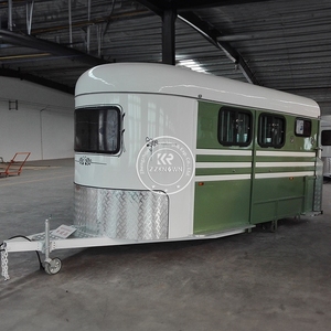 Remorque pour chevaux 2025 avec couchette, semi-remorque à chargement en angle, 2, 3, 4 chevaux, avec réduction populaire - Product Image 5