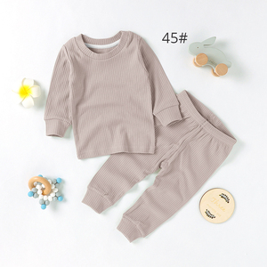 아동용 골지 슬립수트 파자마 세트 유아 잠옷 - Product Image 5
