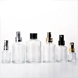 2020 venda quente conjunto de garrafa de vidro âmbar 200ml 100ml ml ml 15 30 50ml perfume bomba de pulverização garrafa de embalagem cosmética