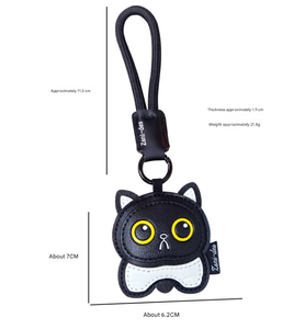 Creative PU Leather <b>Cat</b> Keychain <b>for</b> <b>Her</b> Cute Animal Bag Charm <b>for</b> Couples Aesthetic Car Keyring Pendant <b>Gift</b> Wholesale Bulk - Product Image 6