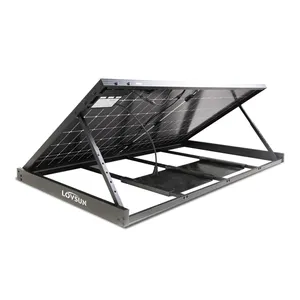 플러그 앤 플레이 태양열 시스템 400 와트 발코니 전체 블랙 태양 전지 패널과 태양 시스템