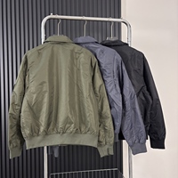 Veste bomber MA1 Stone Patch Logo pour homme, veste de vol multi-poches