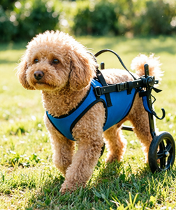 Silla de <span class=keywords><strong>Ruedas</strong></span> Ligera de Aluminio Anodizado Ecológica <span class=keywords><strong>para</strong></span> Perros con Correas Ajustables <span class=keywords><strong>para</strong></span> Mascotas Discapacitadas, Disponible en Todas las Estaciones, Tallas XS, S, M - Product Image 4